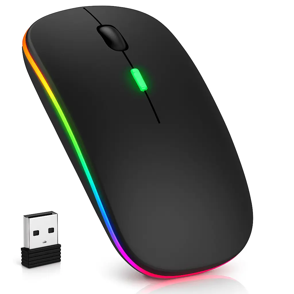 Mysz bezprzewodowa 2.4G + Bluetooth RGB