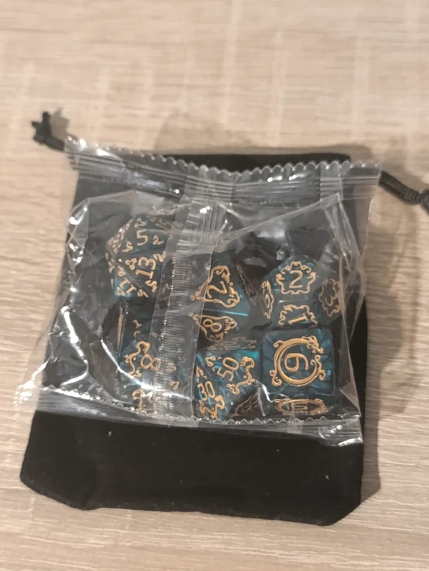 Runiczne Kostki RPG – Emerald Arcana - obrazek 3