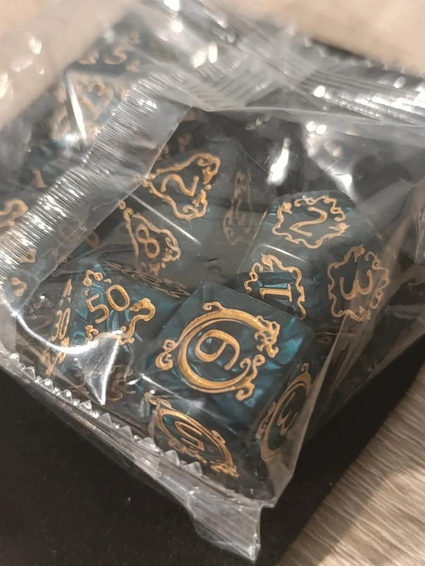 Runiczne Kostki RPG – Emerald Arcana - obrazek 2