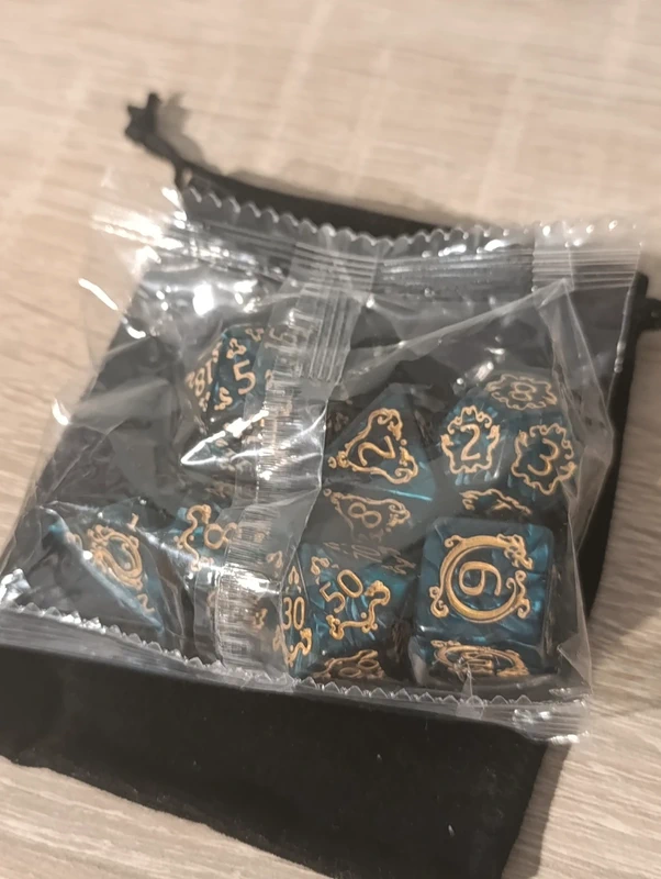 Runiczne Kostki RPG – Emerald Arcana - obrazek 5