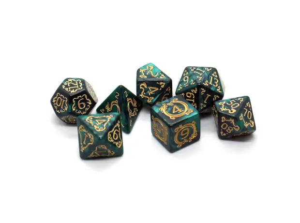 Runiczne Kostki RPG – Emerald Arcana