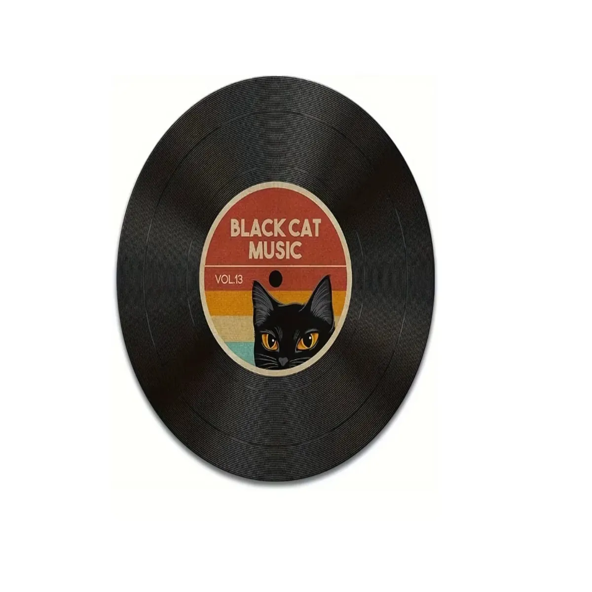 Black Cat Music – winylowa podkładka pod mysz